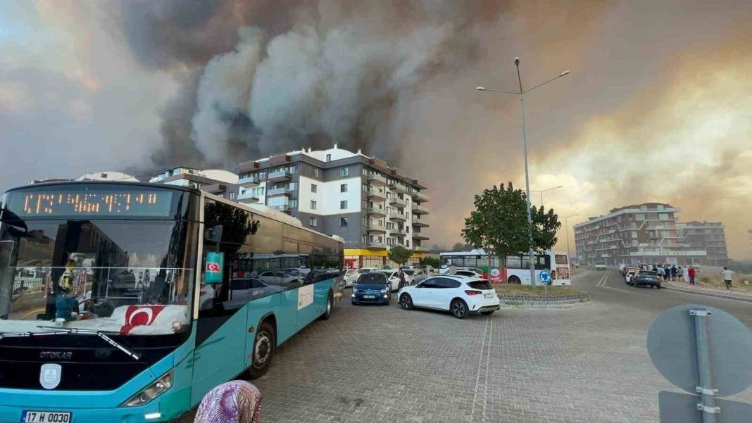 Çanakkale Boğazı trafiğe kapatıldı! Alevler yerleşim yerlerine yaklaştı 5